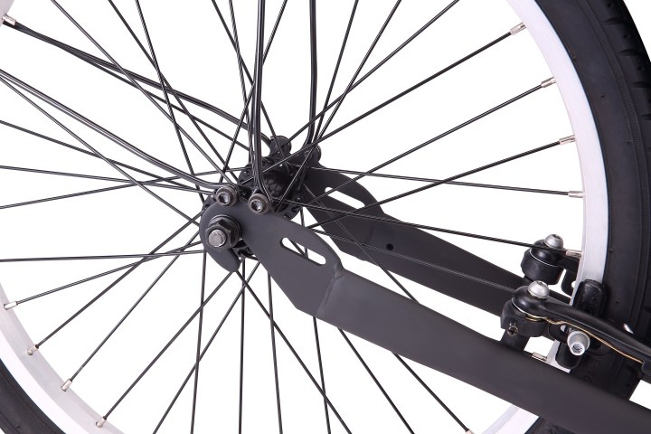 a close up of a bicycle