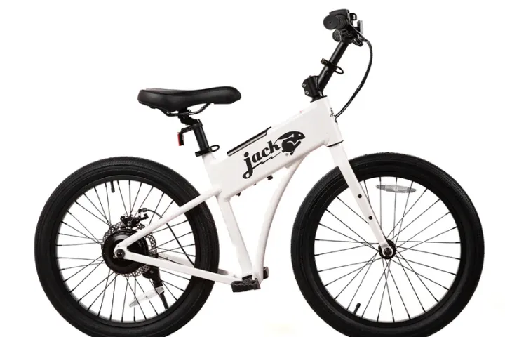 a bicycle is jumping in the air